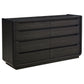 Leandro 5-piece Eastern King Bedroom Set Burnished Black
