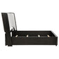 Leandro 55-inch Queen Wingback Bed Burnished Black