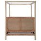 Solano 85-inch Queen Canopy Bed Weathered Mango