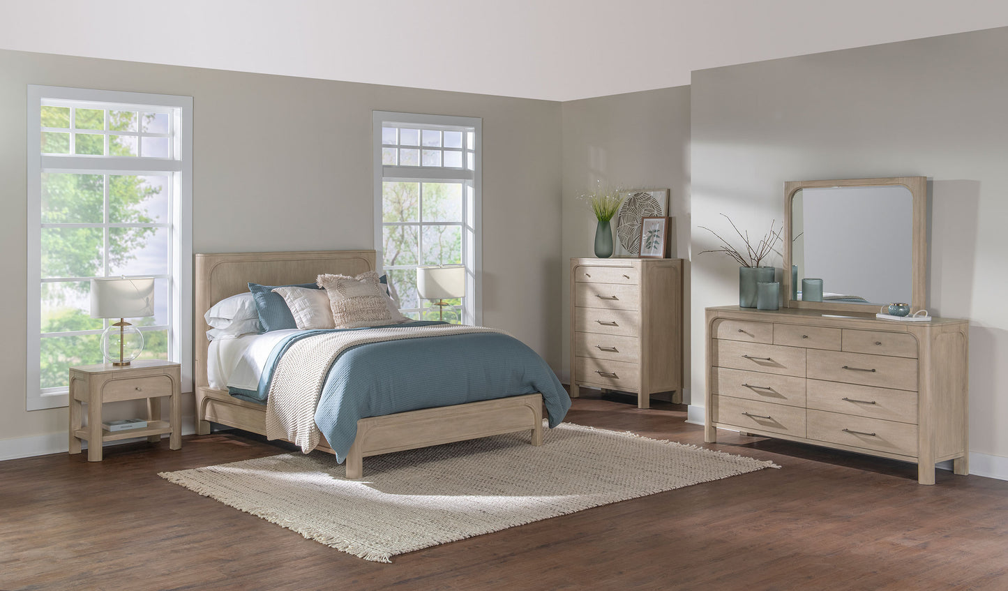 Solano 56-inch Eastern King Panel Bed Weathered Mango