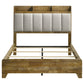 Henderson 57-inch Queen Bookcase Panel Bed Medium Oak