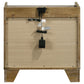 Henderson 1-drawer LED Nightstand Bedside Table Medium Oak