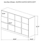 Ines 4-piece Eastern King Bedroom Set Navy and White High Gloss