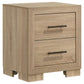 Arielle 4-piece Eastern King Bedroom Set Light Oak