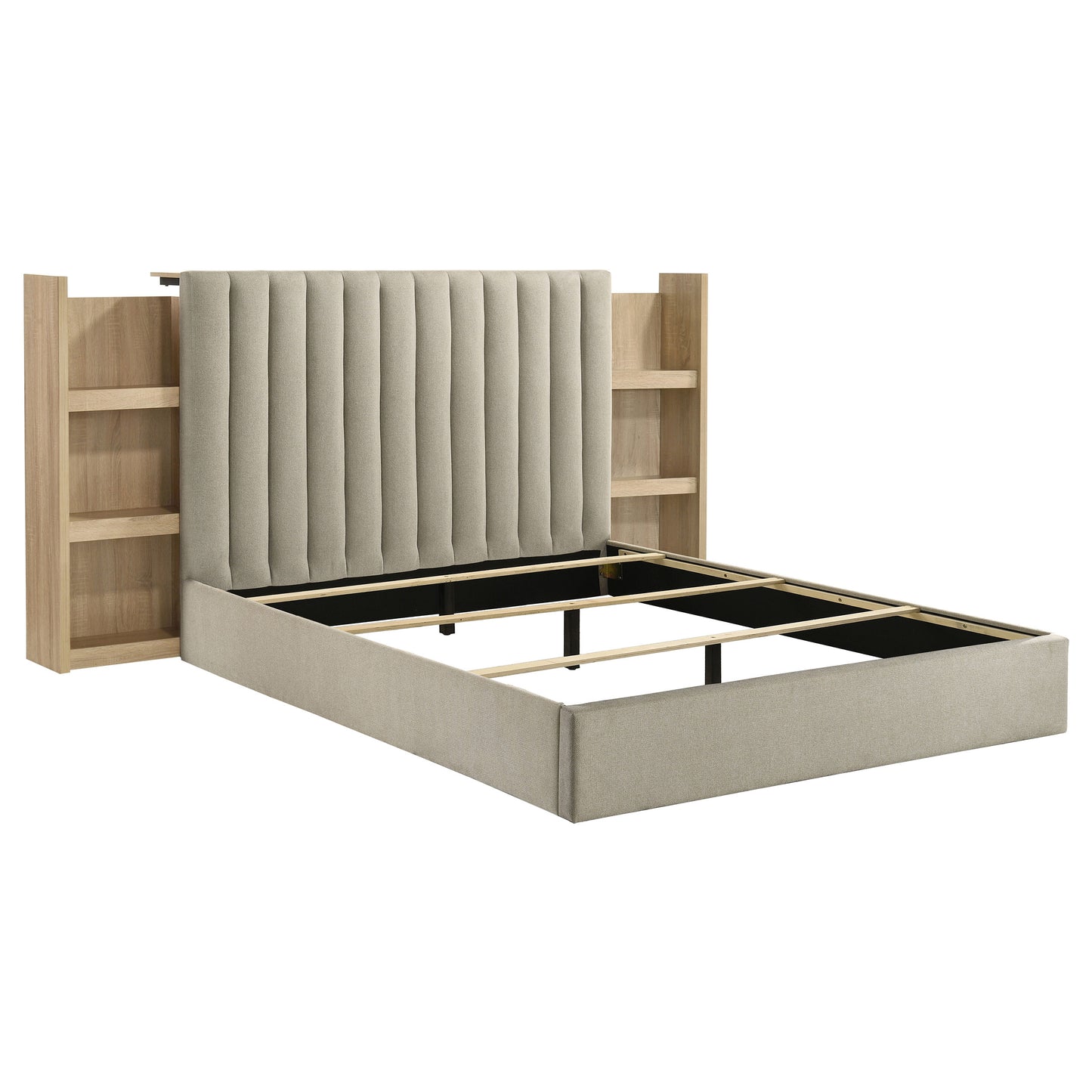 Arielle 4-piece Queen Bedroom Set Light Oak