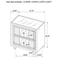 Lorient 2-drawer LED Nightstand with USB Black