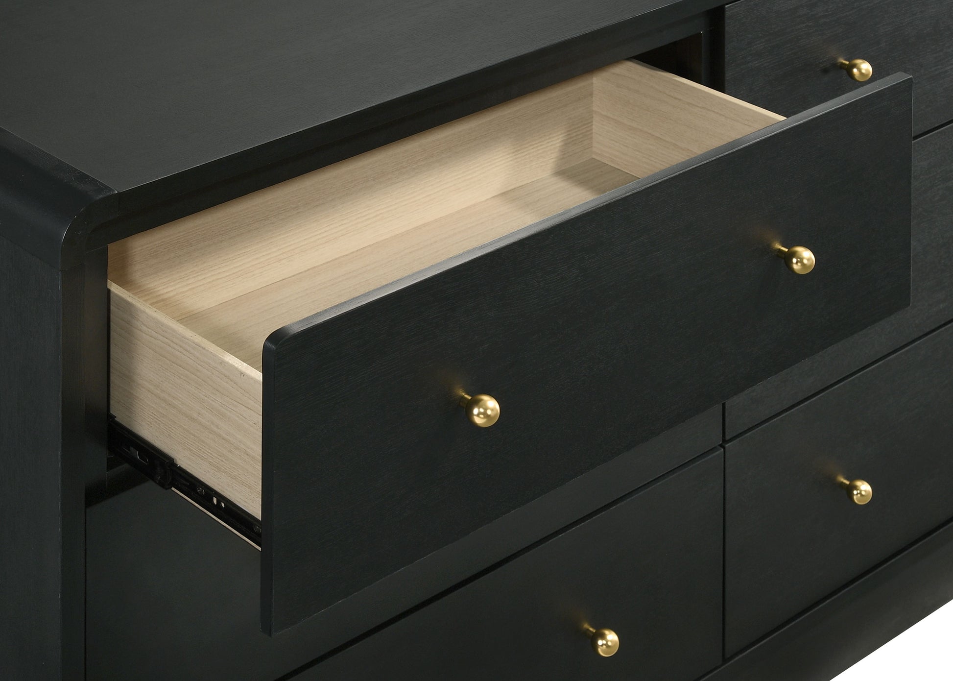 Cavelle 6-drawer Dresser and Mirror Black Best 4 Less Furniture & Mattress Discount Cavelle 6-drawer Dresser and Mirror Black Best 4 Less Furniture & Mattress Discount
