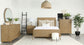 Arini Rattan California King Panel Bed Sand Wash and Natural