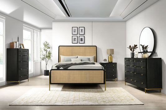 Arini 5-piece California King Bedroom Set Black and Natural