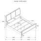Arini 5-piece Eastern King Bedroom Set Cream and Black