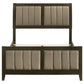 Wilkes 51-inch Upholstered Full Bed Dark Cocoa