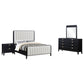 Brookmead 4-piece Upholstered Cal King Bedroom Set Black