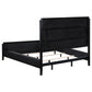 Brookmead 4-piece Upholstered Cal King Bedroom Set Black