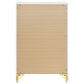 Lucia 5-drawer Bedroom Chest of Drawers White