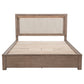 Kenora 56-inch California King LED Storage Bed Barley Brown