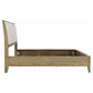 Granada Upholstered Eastern King Panel Bed Natural Pine