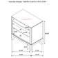 Granada 2-drawer Glass Top Nightstand Natural Pine