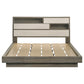 Fenwick California King Bed Bookcase Headboard Grey Oak