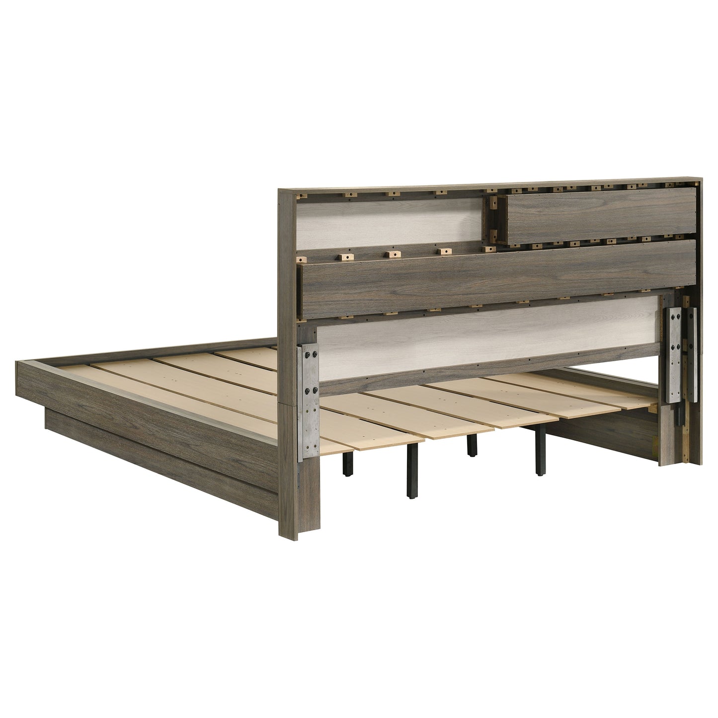 Fenwick 4-piece California King Bedroom Set Grey Oak