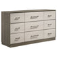 Fenwick 4-piece California King Bedroom Set Grey Oak