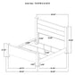 Oakglen 5-piece Eastern King Bedroom Set Weathered Oak
