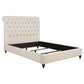 Devon 57-inch Upholstered Eastern King Panel Bed Beige