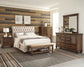 Devon 57-inch Upholstered Eastern King Panel Bed Beige
