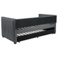Brodie Upholstered Twin Daybed with Trundle Grey