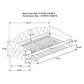 Sadie Upholstered Twin Daybed with Trundle Grey