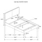 Dorian Fabric Upholstered Full Panel Bed Taupe