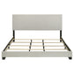Dorian Fabric Upholstered California King Panel Bed Cream