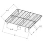 Mabel Metal Eastern King Mattress Support Platform Bed Black