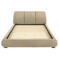 Mokena 46-inch Upholstered California King Platform Bed Brown