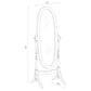 Foyet Wood Adjustable Full Length Cheval Mirror Merlot