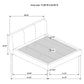 Mokena 46-inch Upholstered California King Platform Bed Brown