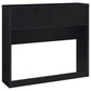 Westpark 3-piece Full Bedroom Set Bookcase Headboard Black