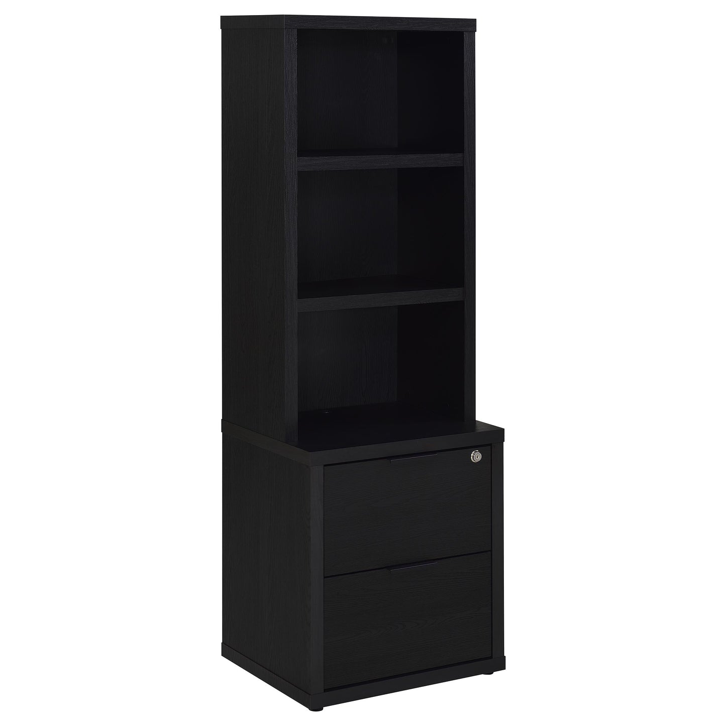 Westpark 3-piece Queen Bedroom Set Bookcase Headboard Black