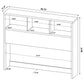 Westpark 3-piece Queen Bedroom Set Bookcase Headboard Black