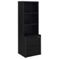 Westpark 3-piece Twin Bedroom Set Bookcase Headboard Black