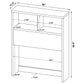 Westpark 3-piece Twin Bedroom Set Bookcase Headboard Black
