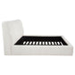 Nollet 48-inch Upholstered Eastern King Platform Bed Cream