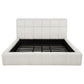 Nollet 48-inch Upholstered Eastern King Platform Bed Cream