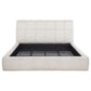 Nollet 48-inch Upholstered California King Platform Bed Cream
