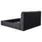 Nollet 48-inch Upholstered California King Platform Bed Grey