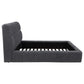 Nollet 48-inch Upholstered Queen Panel Platform Bed Grey