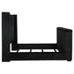 Centergrove Upholstered California King Wingback TV Bed Black