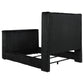 Centergrove Upholstered Queen Wingback TV Bed Black