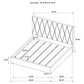 Delsea Upholstered Eastern King Platform Bed Light Brown