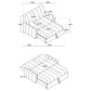 Portland Boucle Upholstered Sleeper Sofa Bed Latte