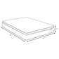 Hayes 11-inch Eastern King Pillow Top Foam Hybrid Mattress